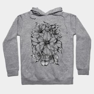 Lilies Bouquet (Vertical) Hoodie